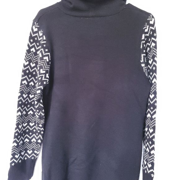 Disney Parks Ugly Christmas Sweater Hoodie Dress Womans Large Minnie Mouse Ears - Picture 15 of 16